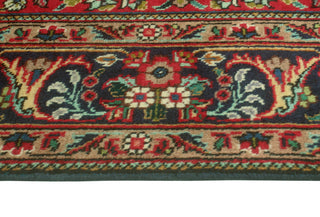 Fine Vintage Distressed Levi Red/Navy Rug, 6'10 x 9'11