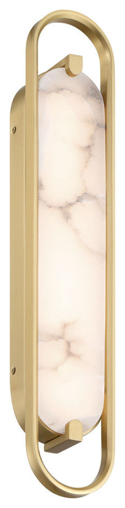 Noga, Vanity , 24", Gold, Alabaster