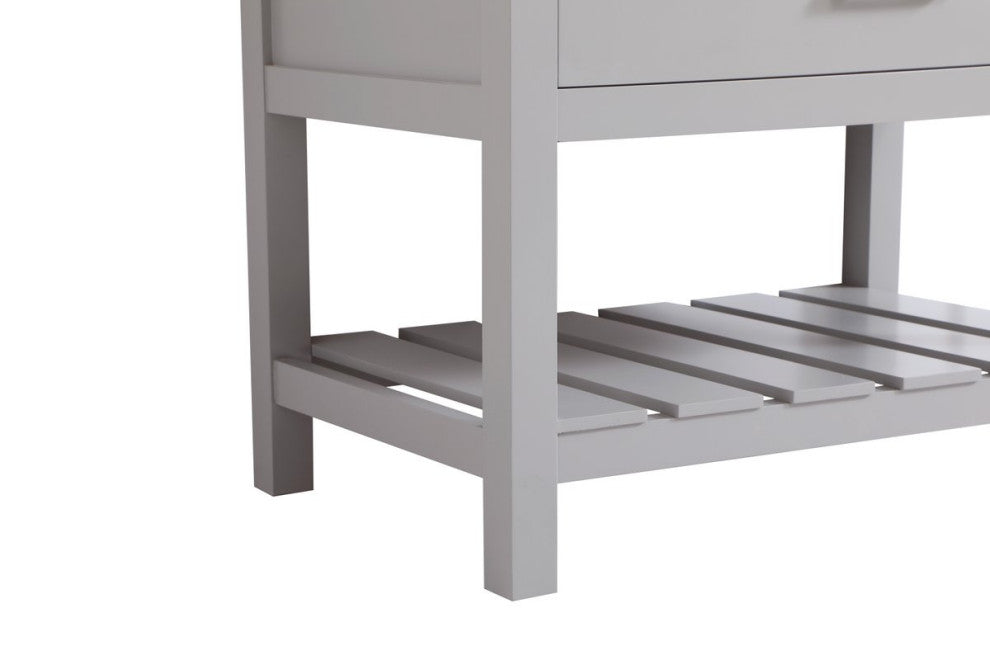 Home Living 22" Farmhouse Grey-Light Bathroom Vanity