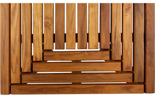 Nordic Style Oiled Teak Double Framed Shower/Bath Mat 39"x19"
