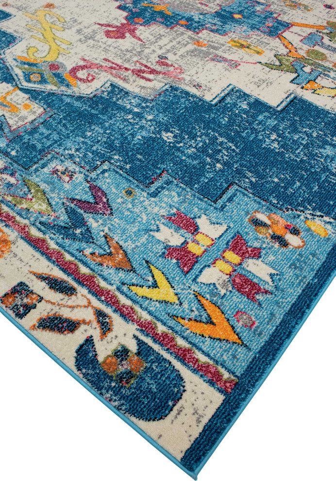 Noori Rug Distressed Delma Blue/Beige Rug