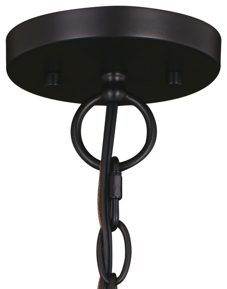 Sheffield 15" Pendant New Bronze and Distressed Ash with Light Silver Inner