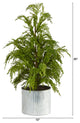 20" Cedar Pine Natural Look Artificial Tree, Decorative Planter