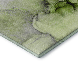 Premium Machine Washable Mayfield AMF506 Green 2'3" x 7'6" Runner Rug