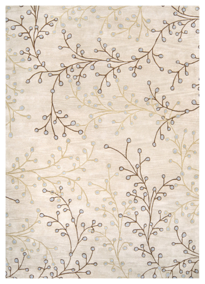 Surya Athena ATH-5008 Transitional Area Rug, Taupe, 12' x 15' Rectangle