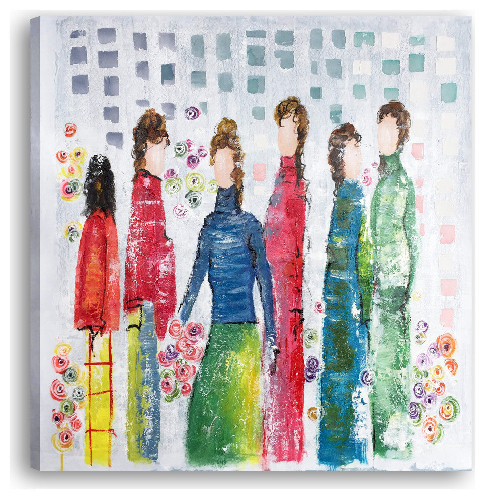 Happy Day- Abstract Hand Painted Canvas Artwork