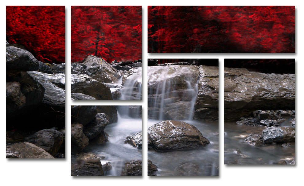 'Red Vision' Multi-Panel Canvas Art Set by Philippe Sainte-Laudy