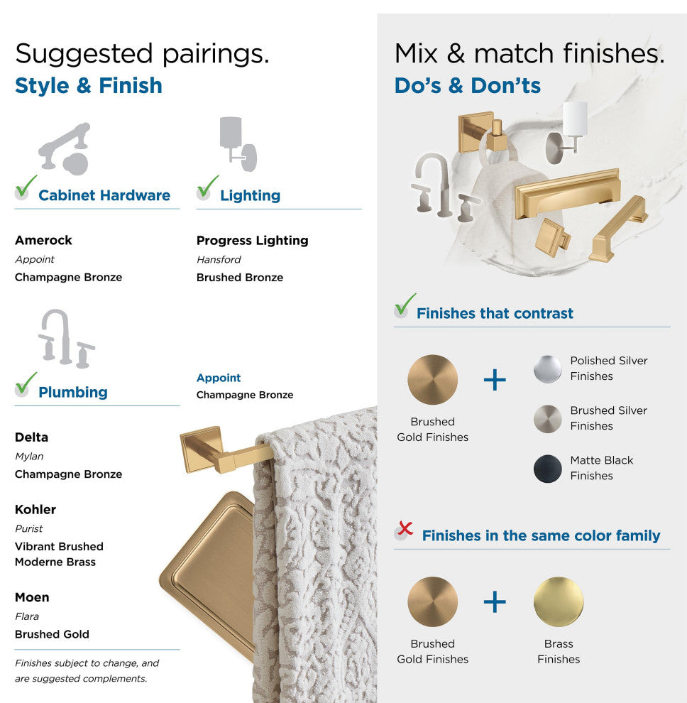 Appoint Traditional Single Robe Hook, Champagne Bronze