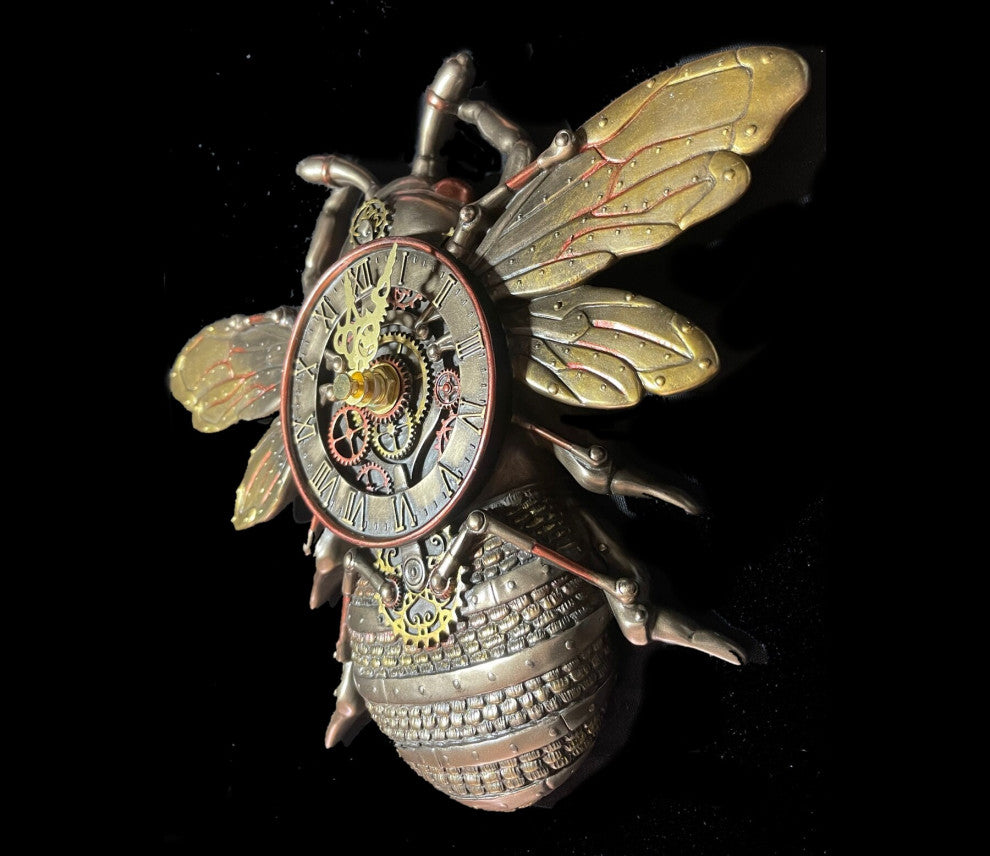 Steampunk Bee Wall Clock by Veronese Design
