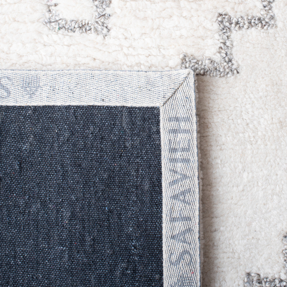 Safavieh Himalaya Collection CSB205F Rug, Ivory/Grey, 9' X 12'