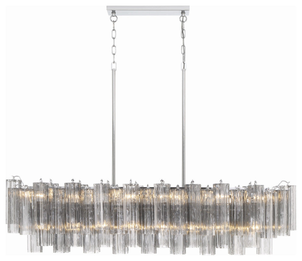 Crystorama Lighting Group ADD-317-SM Addis 14 Light 52"W Crystal - Polished