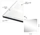 Frameless Beveled Prism Square Wall Mirror, 1" Beveled Edge, 24"x24"