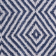 French Blue X-Diamond Geometric Throw