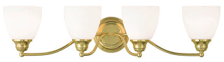 Livex 13674-02 4-Light Polished Brass Bath Light, Polished Brass