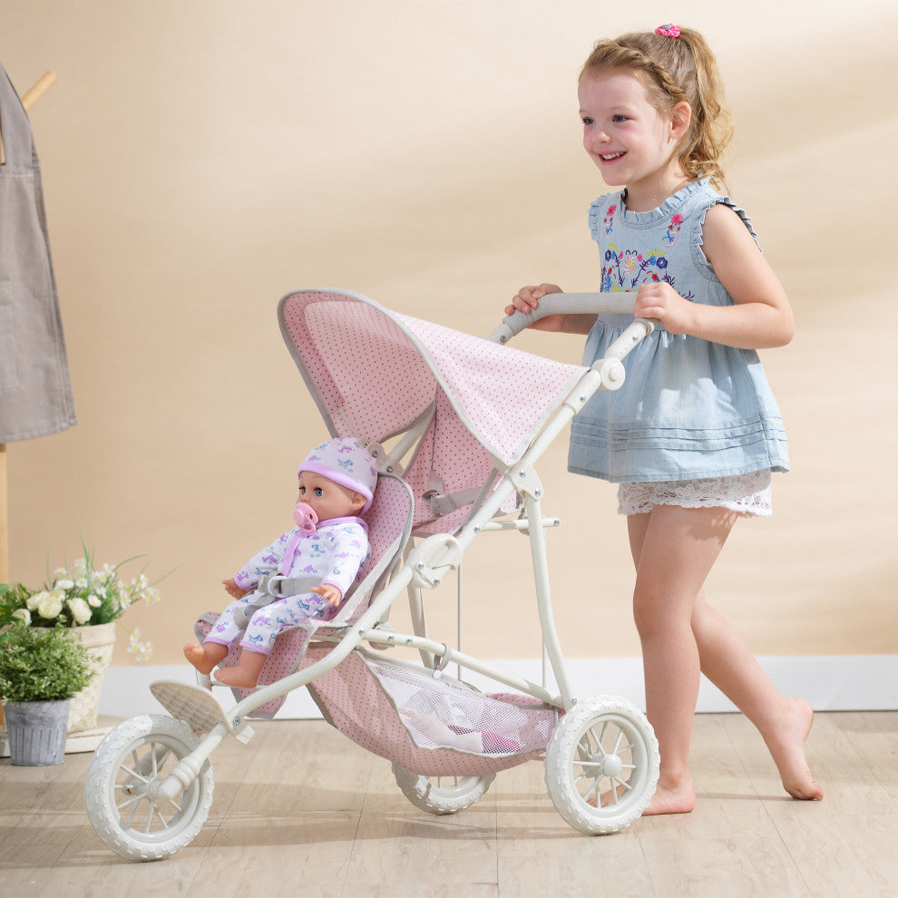Foldable Baby Doll Twin Jogging Stroller