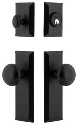 Ageless Iron Keep Plate Combo Pack Keep Knob, Black Iron