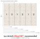 Entangled Lines Textured Look Vinyl Peel and Stick Mural, Beige, 24"x96", 6 Pack