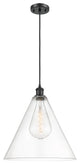 Innovations Lighting 516-1P-BK-GBC-162 Ballston Cone 1 Light 16" Pendant