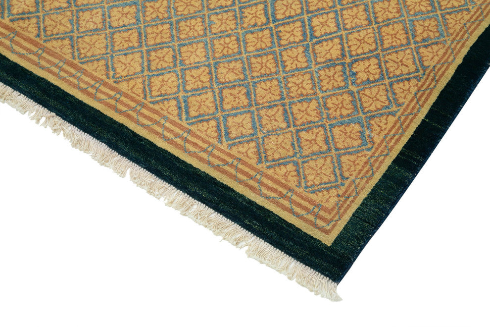Rug N Carpet - Handwoven Oriental 8' 1" x 9' 11" Unique Oushak Area Rug