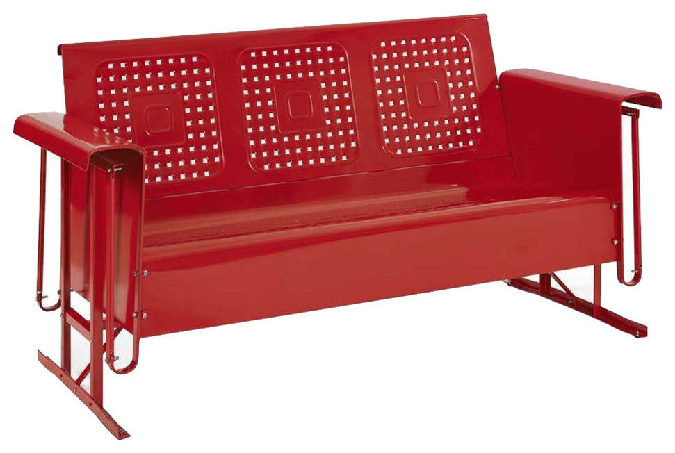 Bates Sofa Glider, Red