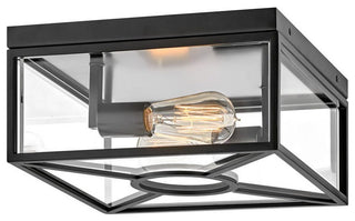 Hinkley Brixton Small Flush Mount, Black