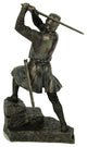 Knights Templar On Stairs Statue Art Sculpture-Medieval Artwork Knight