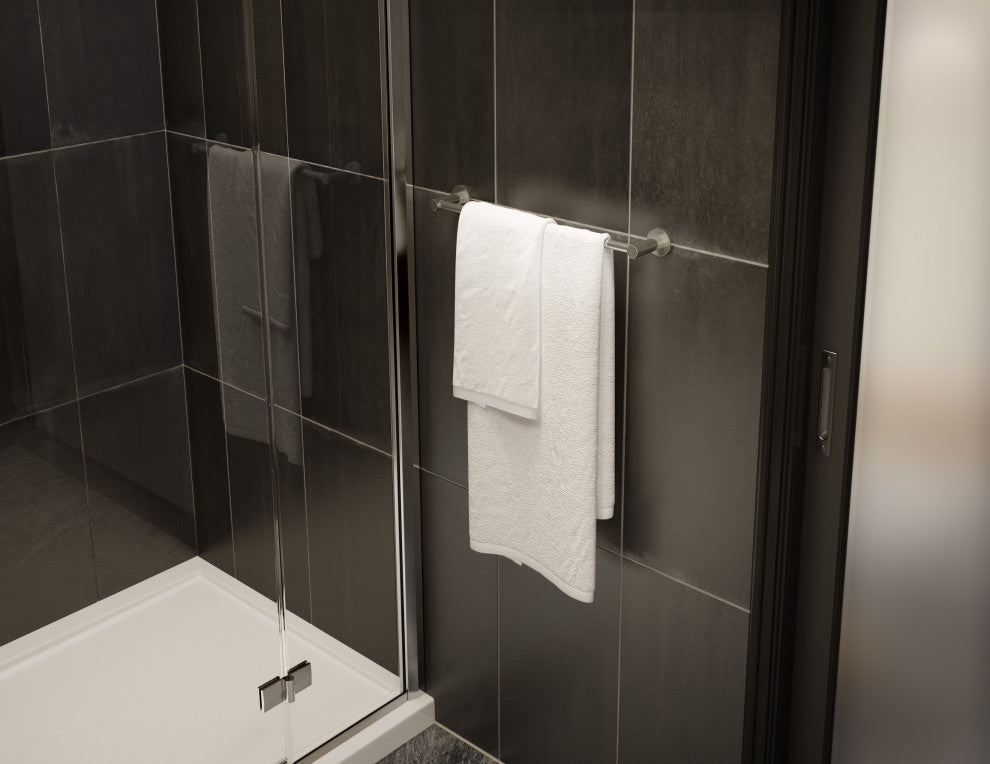 Dia 24 Inch Towel Bar with Mounting Hardware, Satin Nickel