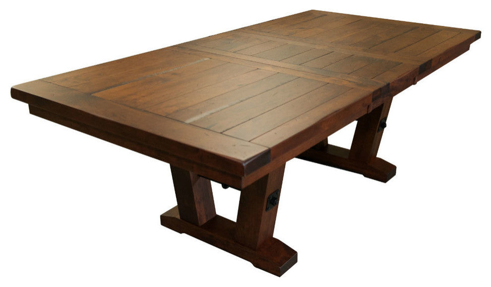 Holbrooke Extendable Rustic Cherry Dining Table, 54x84