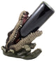 Decorative Alligator Single Wine Bottle Holder or Crocodile Statue