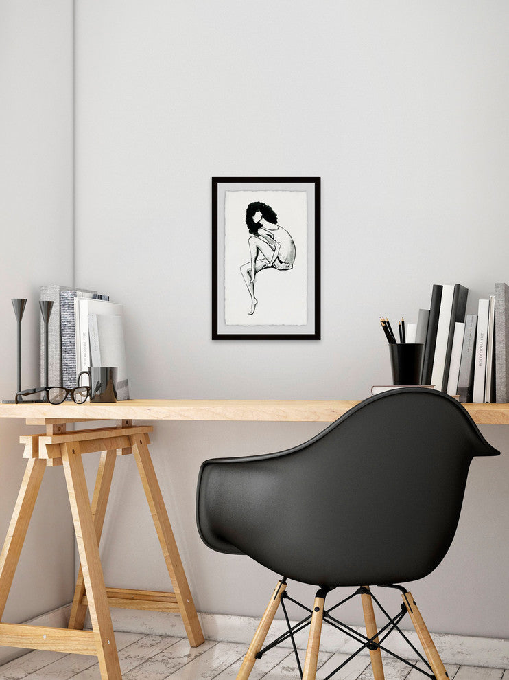 "Introvert" Framed Painting Print, 20"x30"