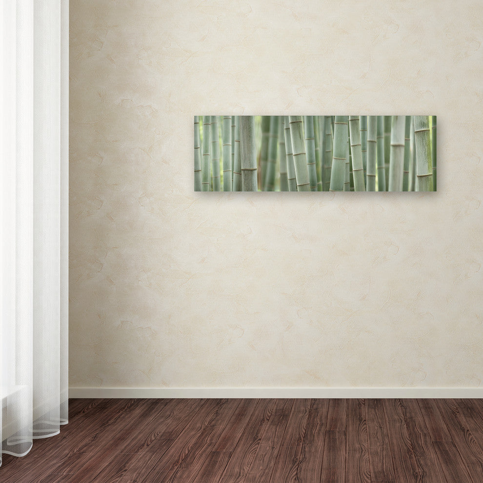 Cora Niele ''Grey Bamboo Scape'' Canvas Art