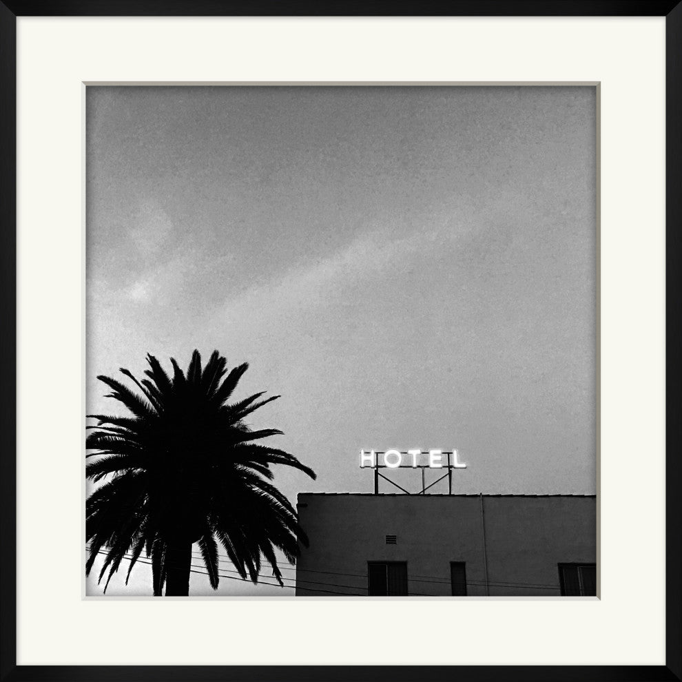 Black And White Hotel, Giclee Reproduction Artwork