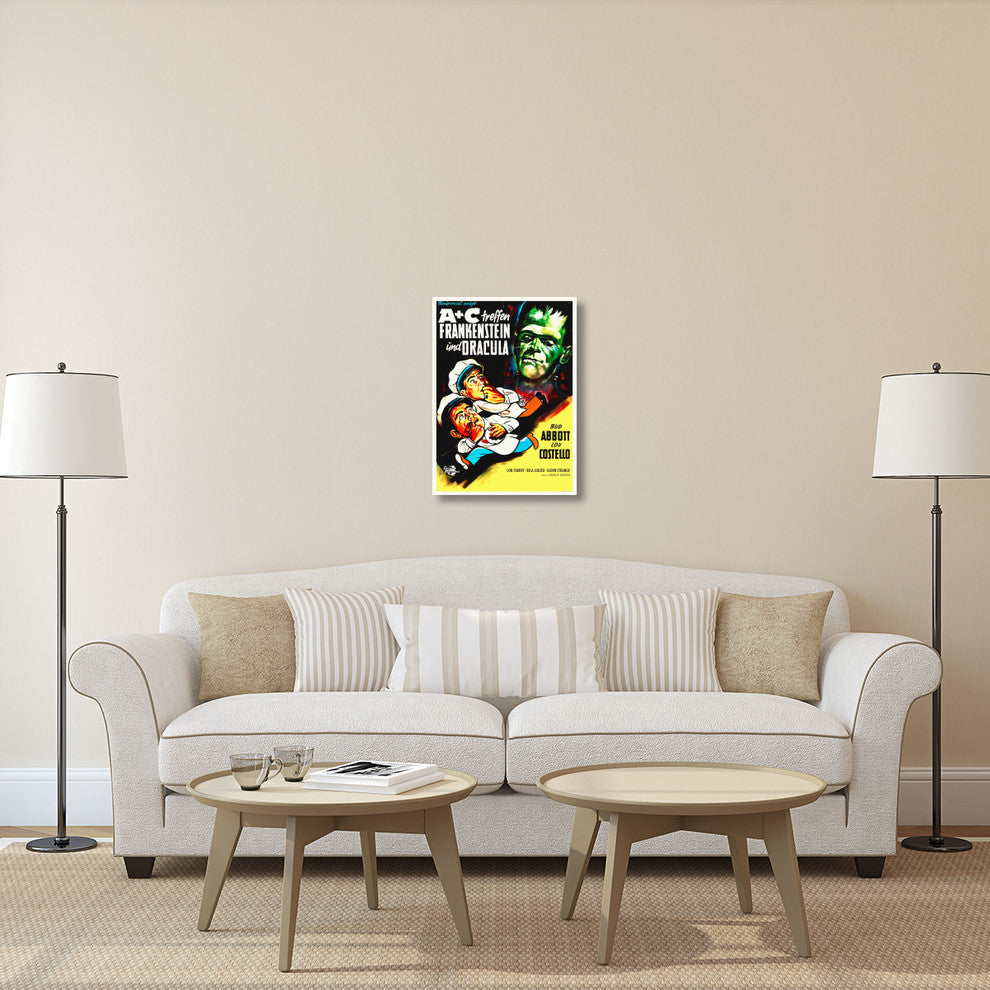 Abbott and Costello, German, Frankenstein And Dracula, 22x30