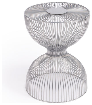 Butler Nicholas Silver Meatl End Table