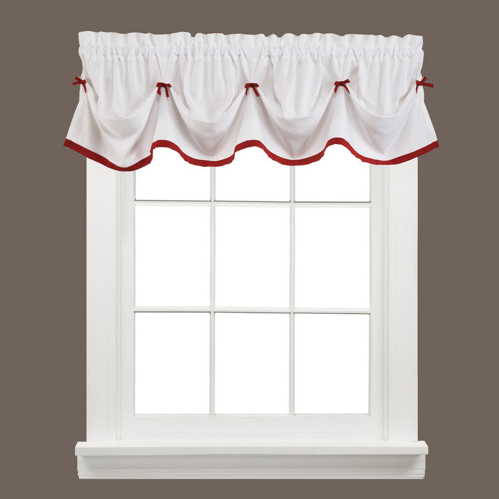 Saturday Knight Kate Window Valance, Berry, 58x13