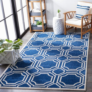 Amherst Amt411P, Navy/Ivory, 3'0" X 5'0"