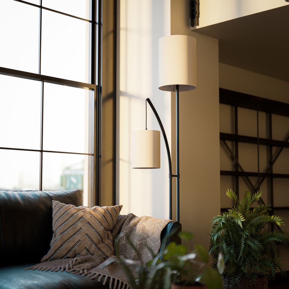 Kenroy 34266BRZ 2-Light Floor Lamp, Lanterna