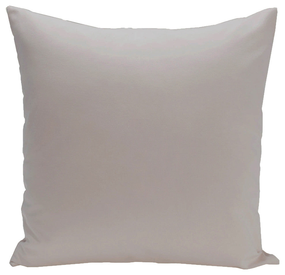 Solid Color Decorative Pillow, Rain Cloud, 16"x16"