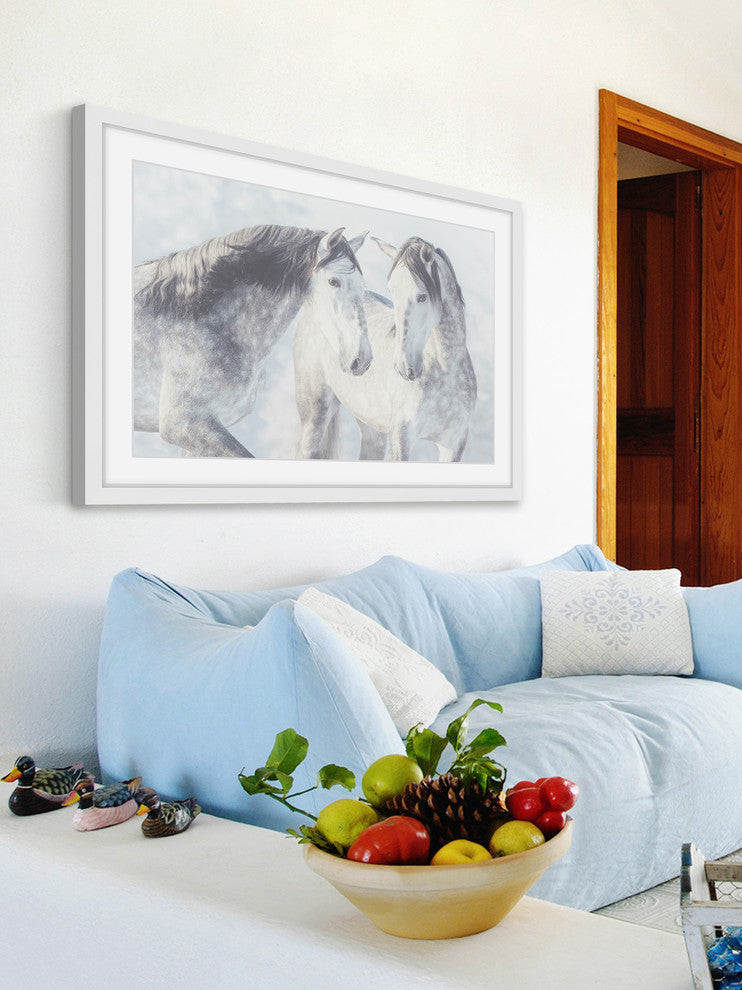 Marmont Hill, "Twins with Spots" Framed Painting Print, 45x30