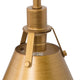LNC Modern Antique Brushed Gold 3-Light Bathroom Vanity Light