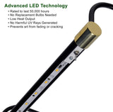 43" Tru-Slim Gallery Light, Black With Plug-in and Remote
