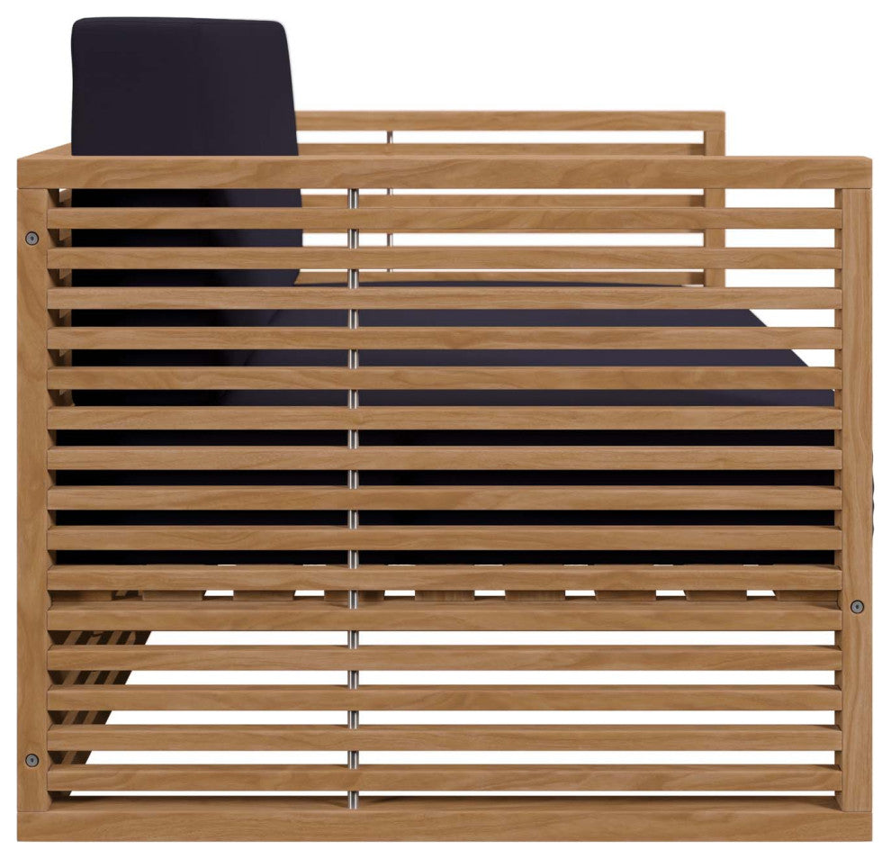 Carlsbad Teak Wood Outdoor Patio Loveseat