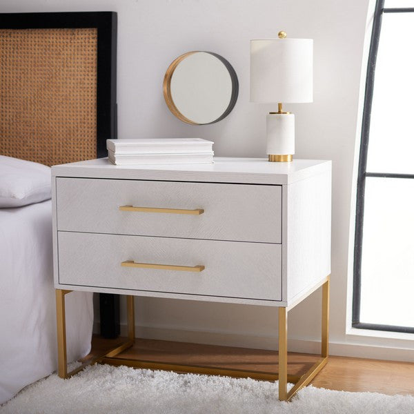 Safavieh Estelle Nightstand, White