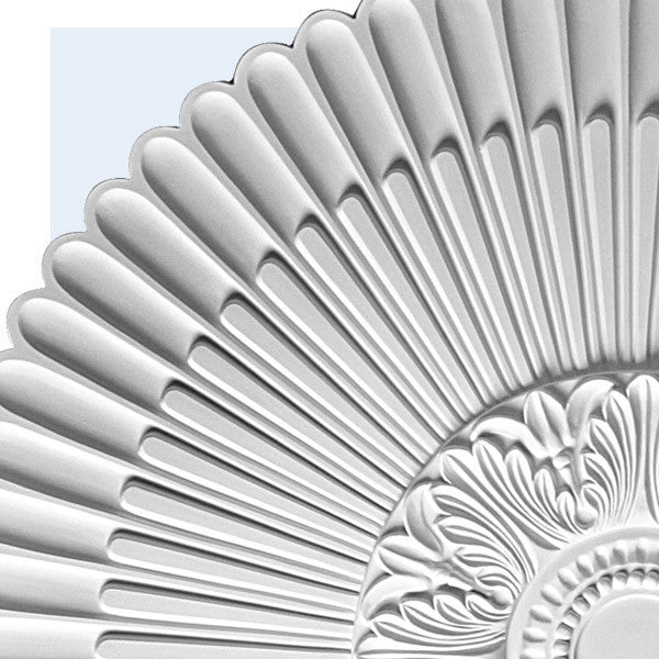 Floral Rush Ceiling Medallion, Large