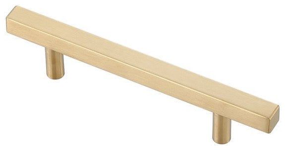4" Center To Center Brass Modern Zinc Alloy Cabinet Pull, Pack