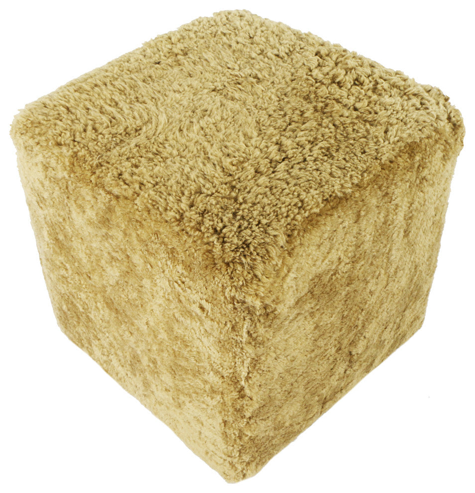 Discontinued Shepherd Wool Stool Chartreuse - Yellow