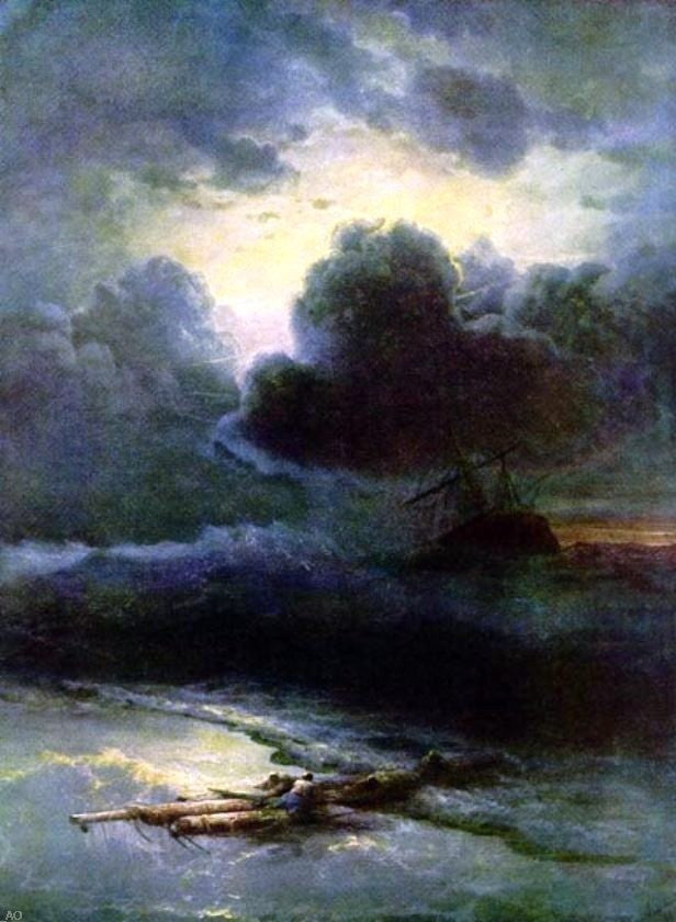 Ivan Constantinovich Aivazovsky Thunderstorm Wall Decal