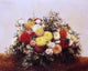 Henri Fantin-Latour Large Vase of Dahlias and Assorted Flowers Wrapped Canvas