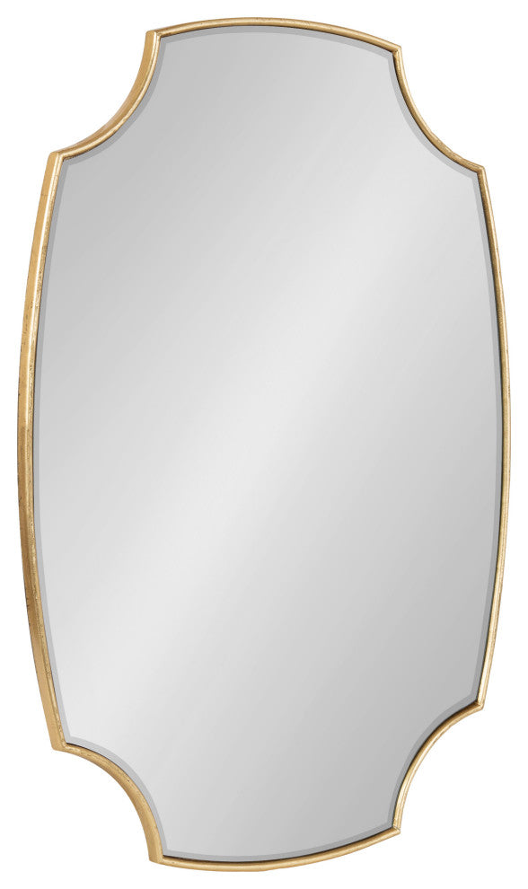 Jovanna Scallop Mirror, Gold 20x30