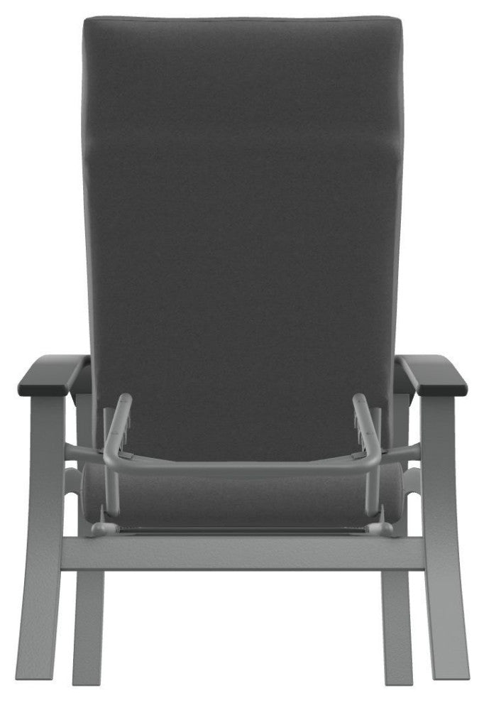Belle Isle Cushion Outdoor Adjustable Back Chair, Dazzle/Graphite